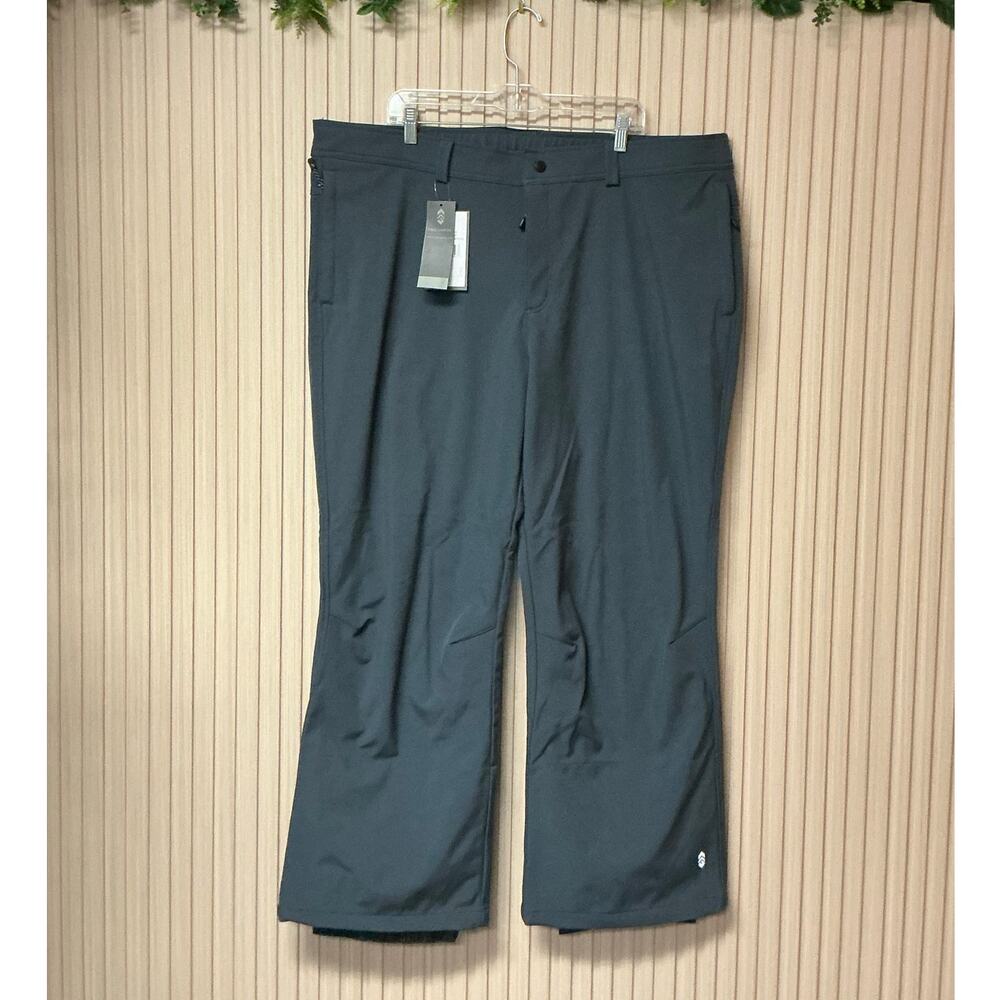 Free Country Men’s Ascend Flex Softshell Ski Pants Deep Charcoal Size XXL